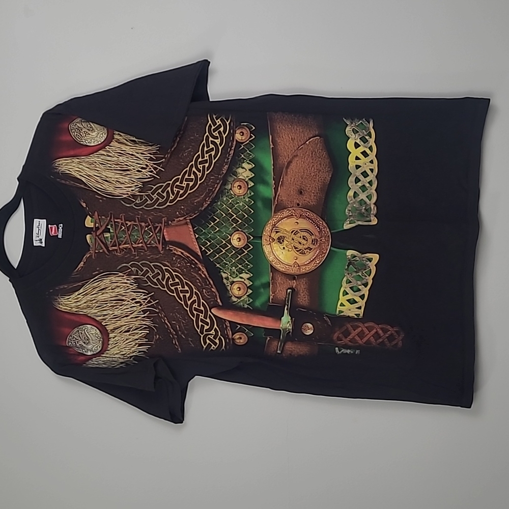 Vintage Disney Parks Brave Celtic Warrior sword graphic tshirt Irish